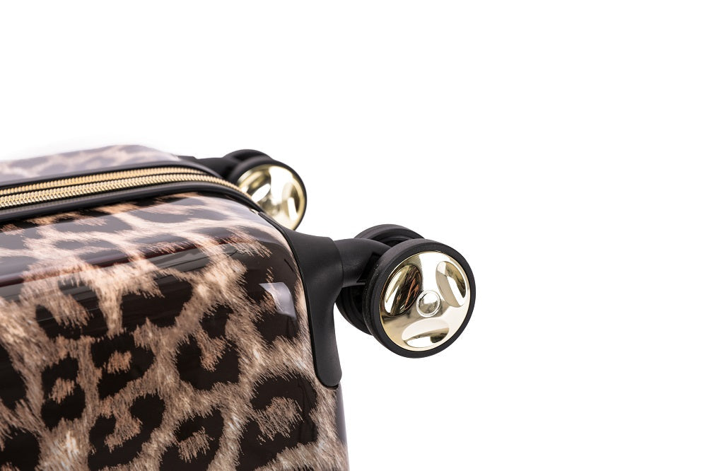 Tosca - TCA111 25in Medium 4 Wheel Hard Suitcase - Leopard