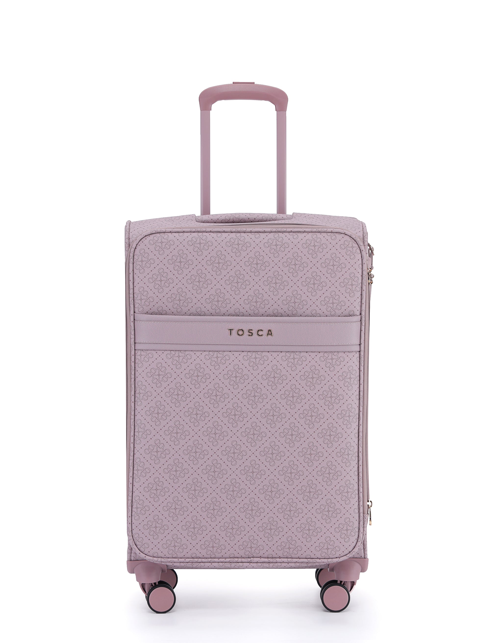 Tosca - Willow 66cm Fashion Medium Suitcase Spinner - Misty Rose