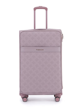 Tosca - Willow 77cm Fashion Large Suitcase Spinner - Misty Rose