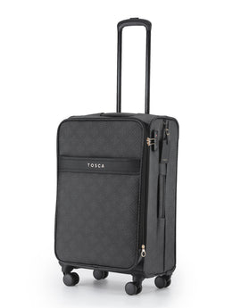 Tosca - Willow 66cm Fashion Medium Suitcase Spinner - Caviar - 0