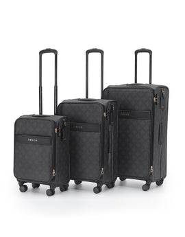 Tosca - Willow Set of 3 (L-M-S) Suitcases - Caviar - 0