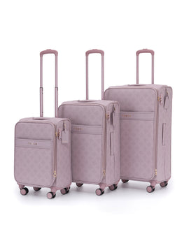 Tosca - Willow Set of 3 (L-M-S) Suitcases - Misty Rose - 0