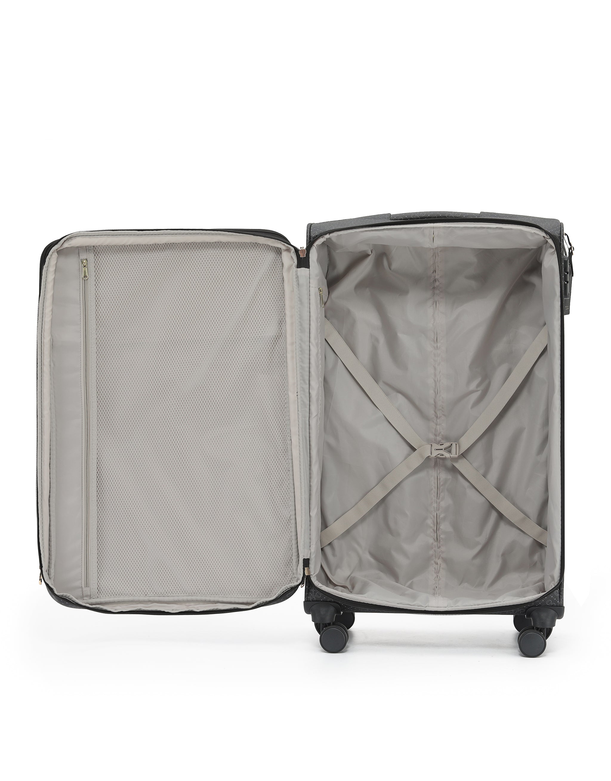 Tosca - Willow 77cm Fashion Large Suitcase Spinner - Caviar