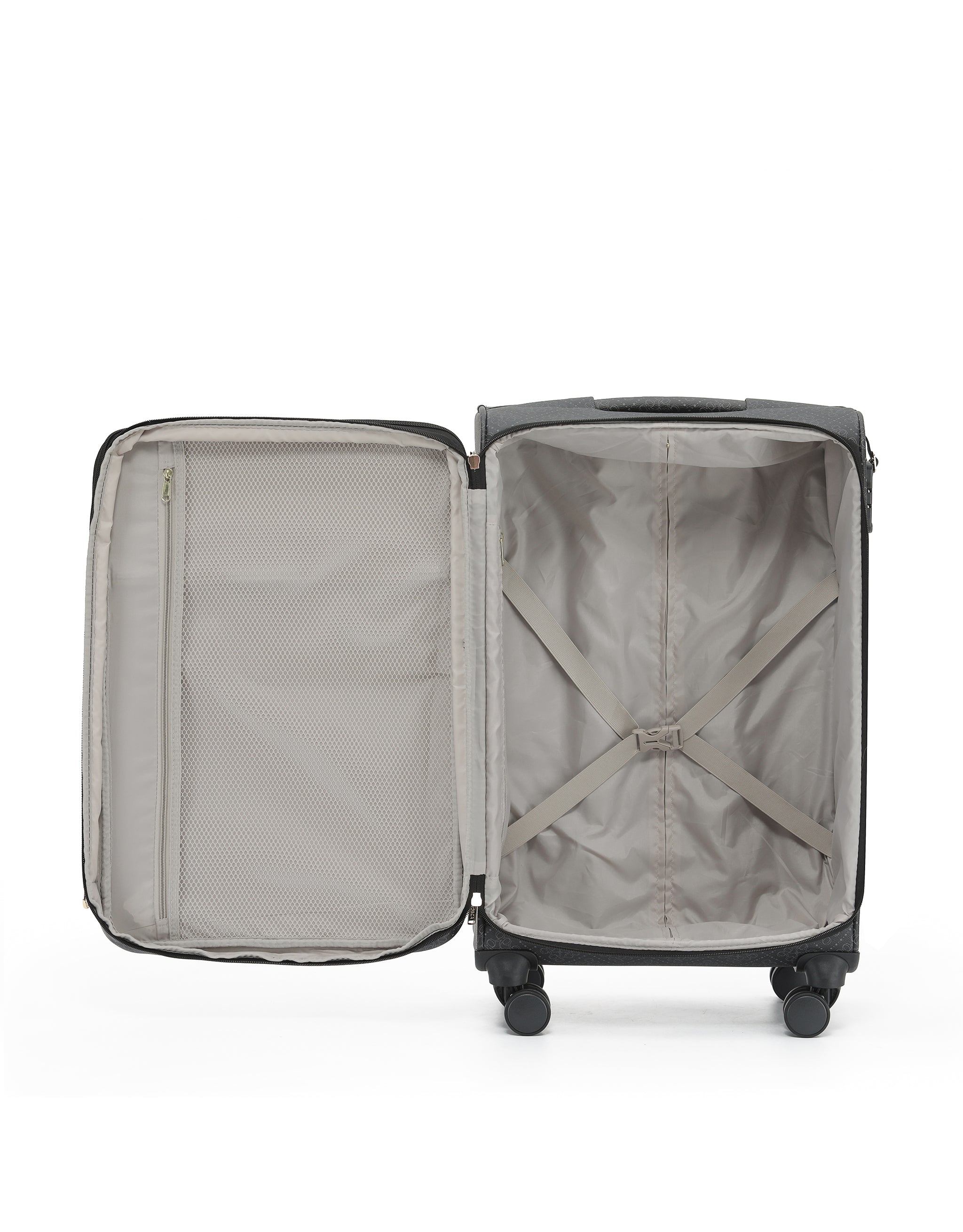 Tosca - Willow 66cm Fashion Medium Suitcase Spinner - Caviar