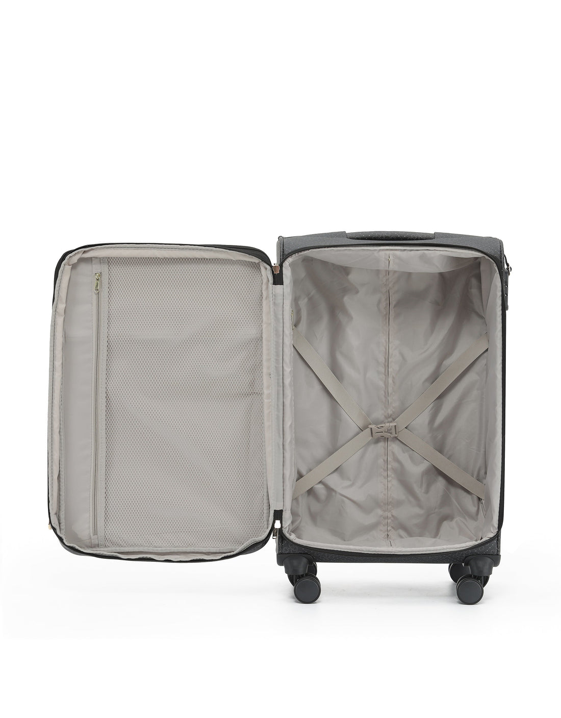 Tosca - Willow 66cm Fashion Medium Suitcase Spinner - Caviar