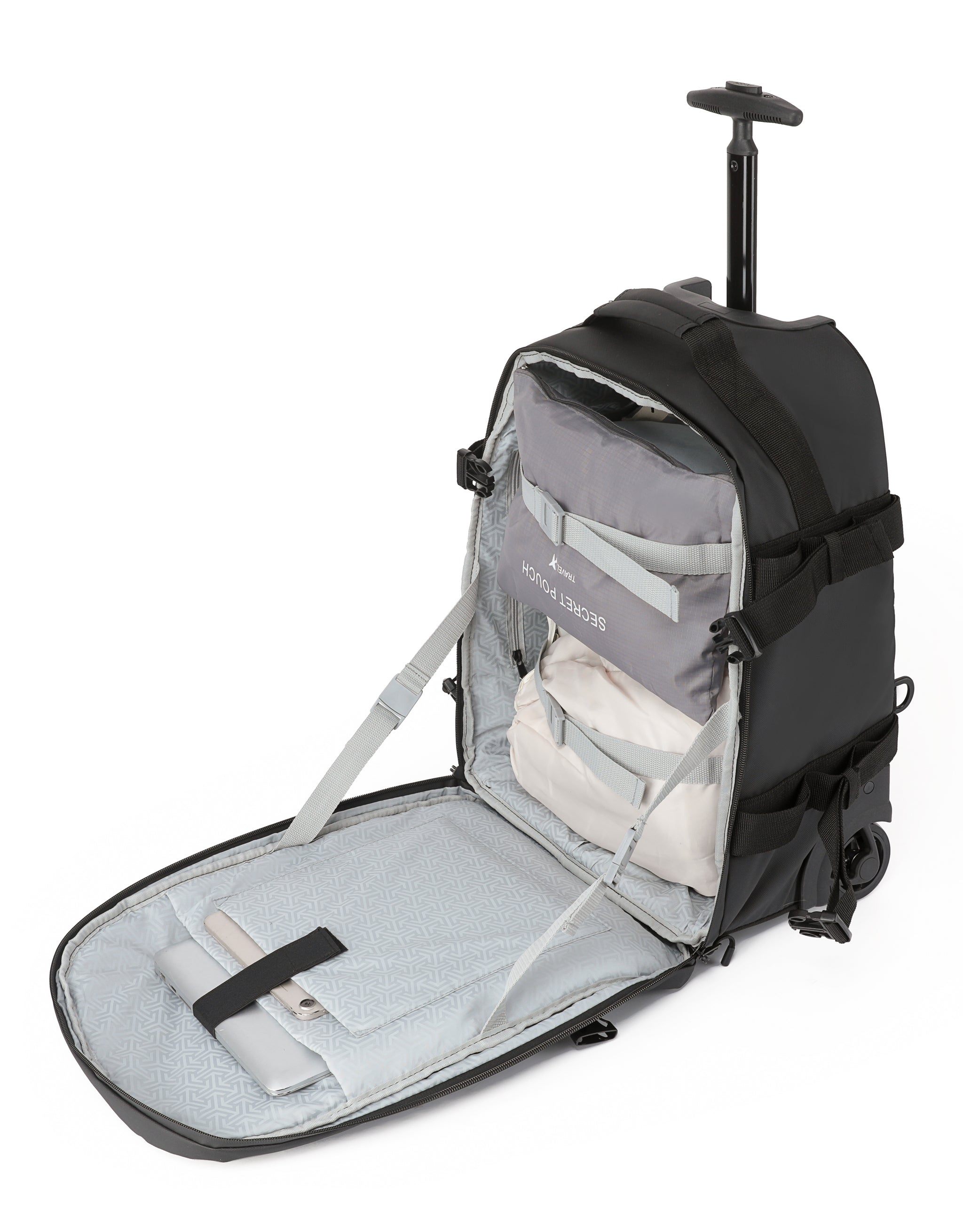 Tosca - TCA970-TB Delta Small Trolley Backpack - Black