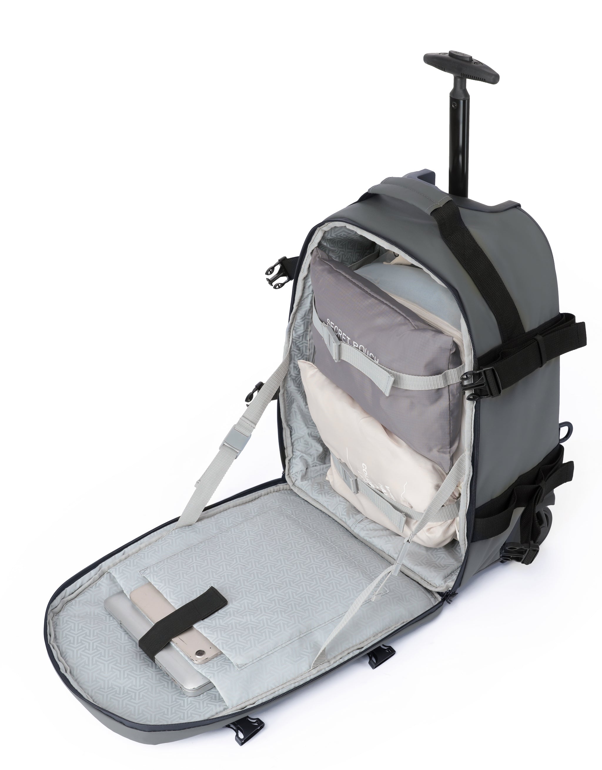 Tosca - TCA970-TB Delta Small Trolley Backpack - Khaki