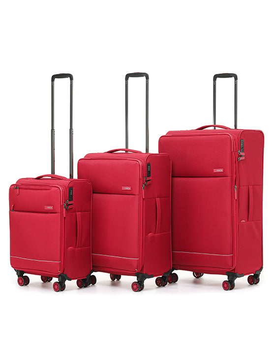 Tosca - SO-LITE AIR5055 set of 3 Suitcases - Red