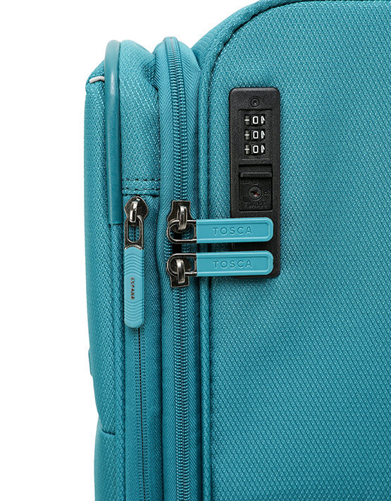 Tosca - SO-LITE AIR5055 set of 3 Suitcases - Teal - 0