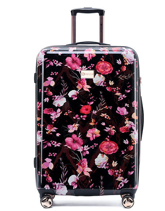 Tosca - Bloom 29in Large suitcase - Black/Pink-1