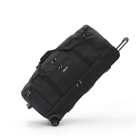 Tosca - TCA798TWM-A 70cm Wheeled split compartment Duffle - Black/Lime