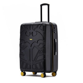 Batman - WB028 28in Large 4 Wheel Hard Suitcase - Black - 0