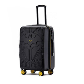 Batman - 24in Medium 4 Wheel Hard Suitcase - Black - 0