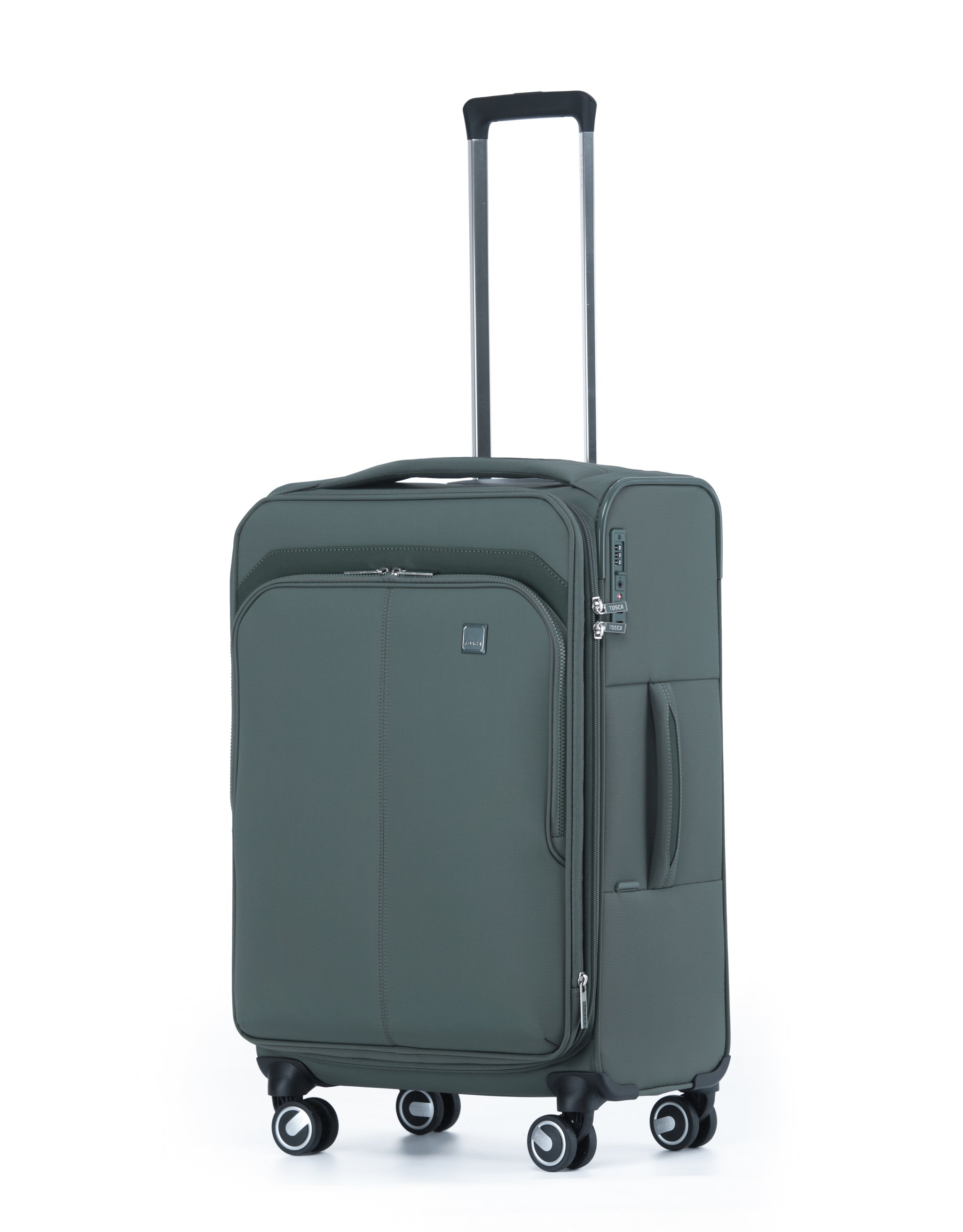 Tosca - Grange TCA752 67cm Premium Medium Suitcase - Cyphress Green