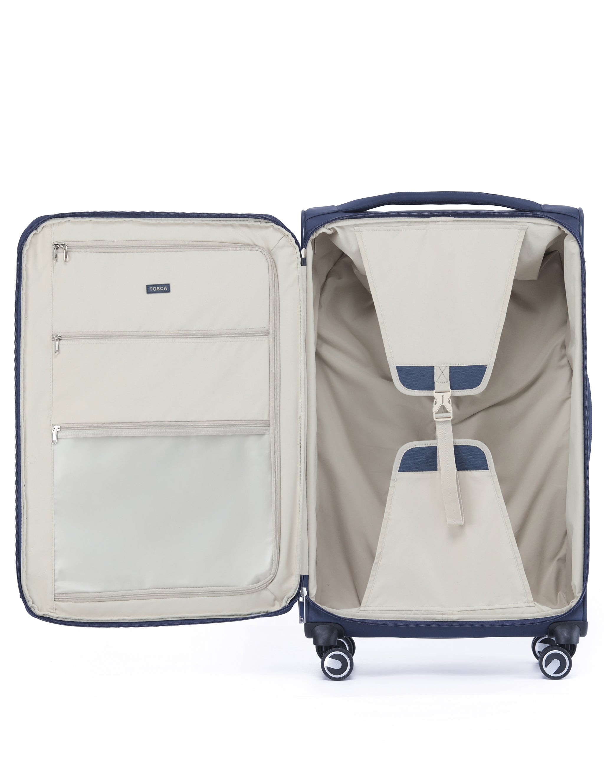 Tosca - Grange TCA752 80cm Premium Large Suitcase - Indigo Blue