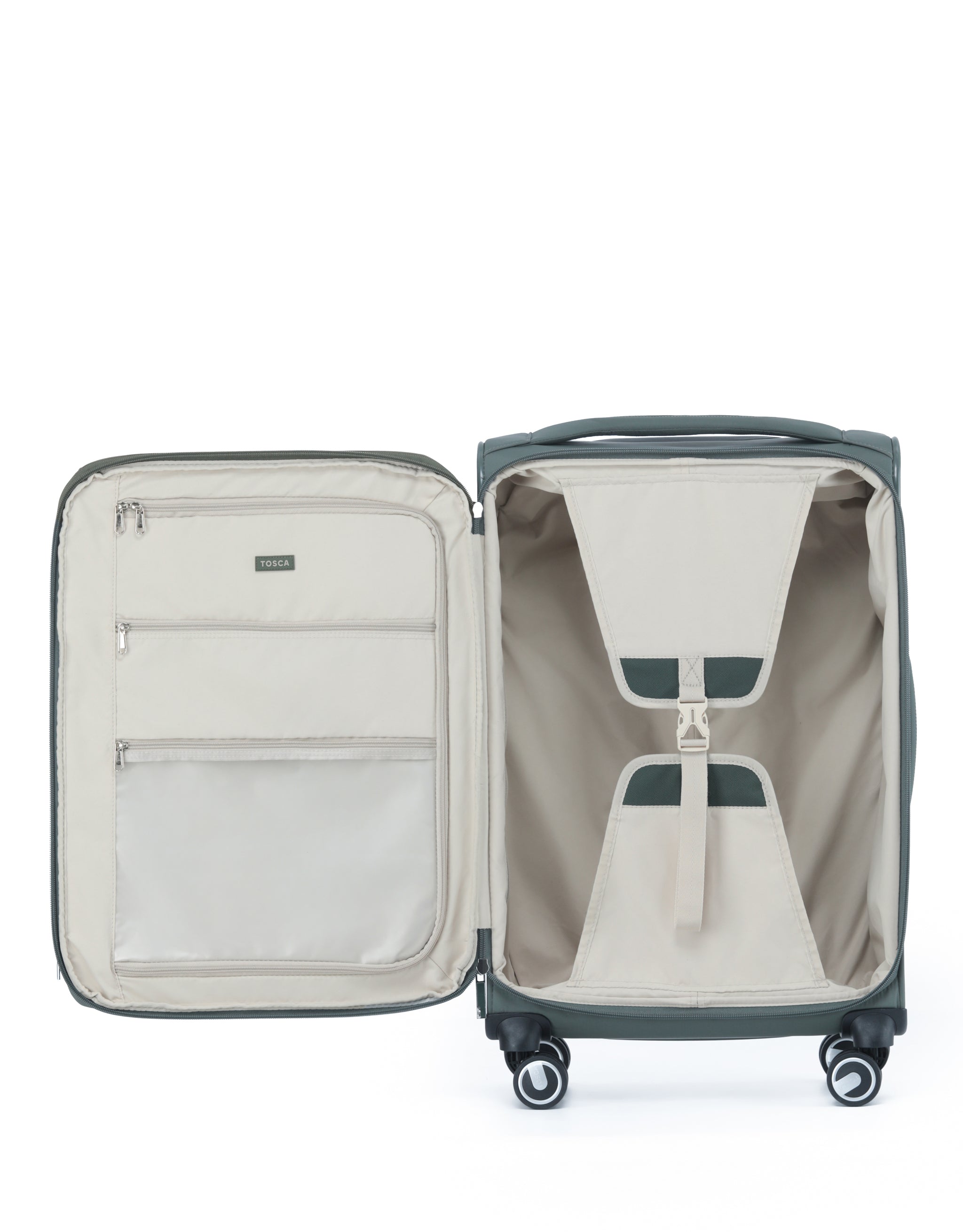 Tosca - Grange TCA752 67cm Premium Medium Suitcase - Cyphress Green