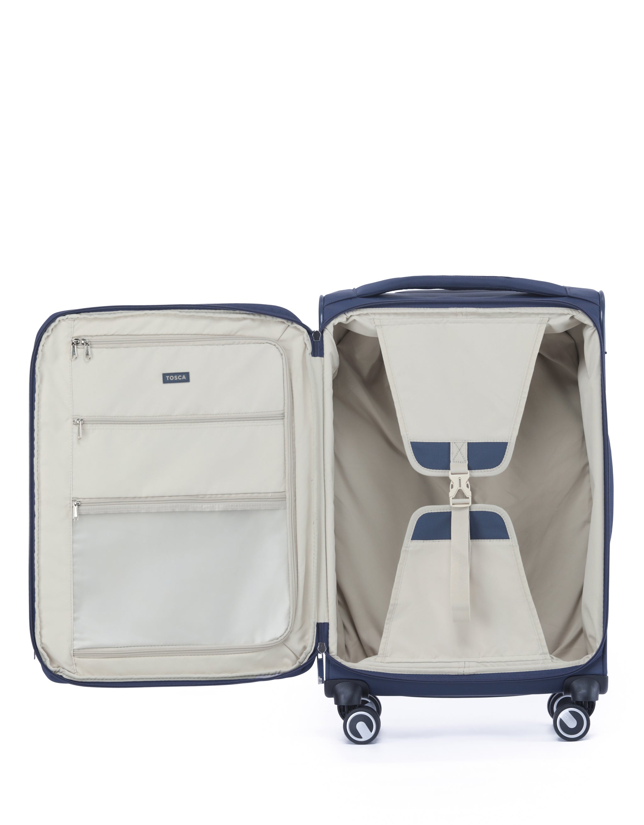 Tosca - Grange TCA752 67cm Premium Medium Suitcase - Indigo Blue