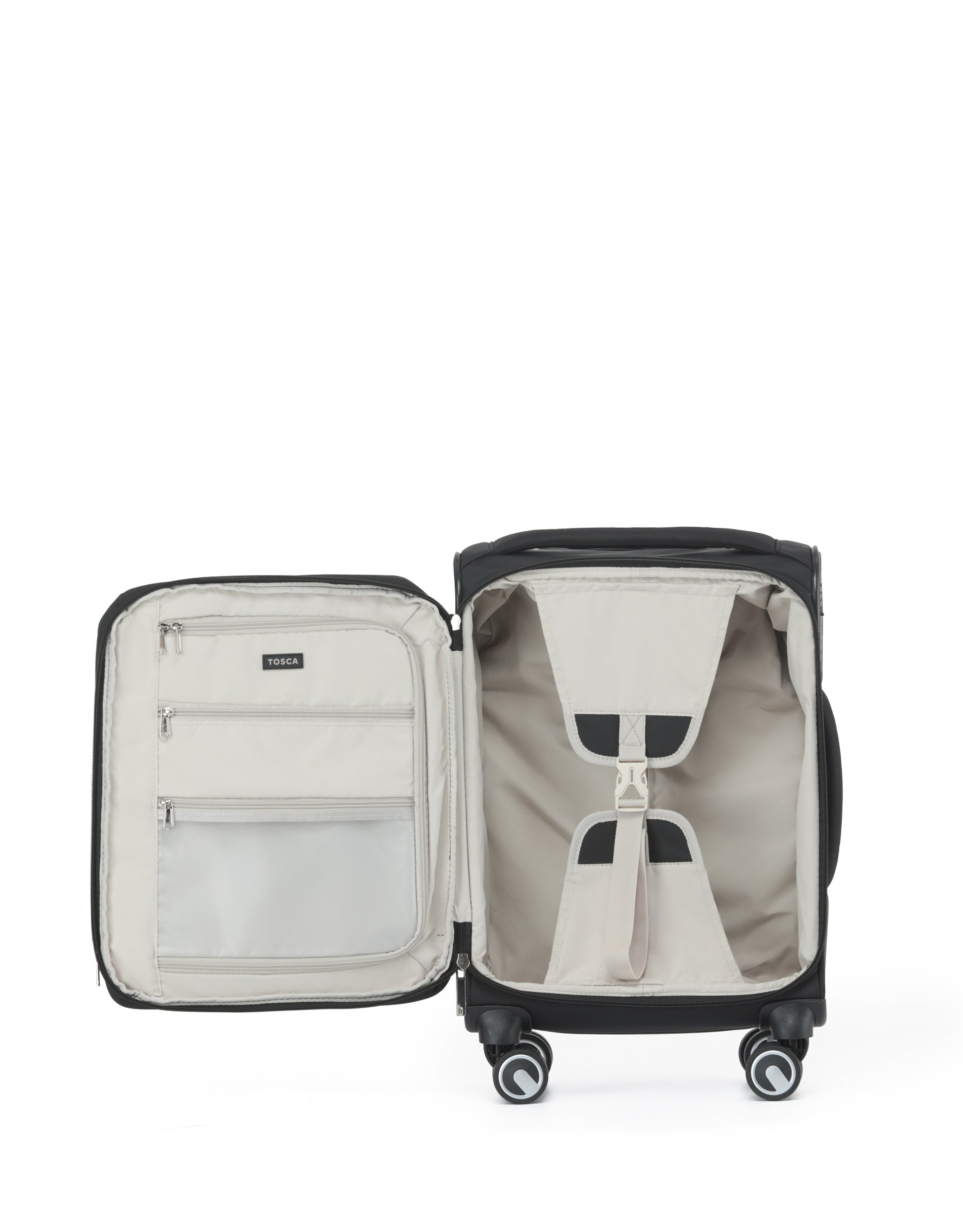 Tosca - Grange TCA752 55cm Premium Carry On Suitcase - Black