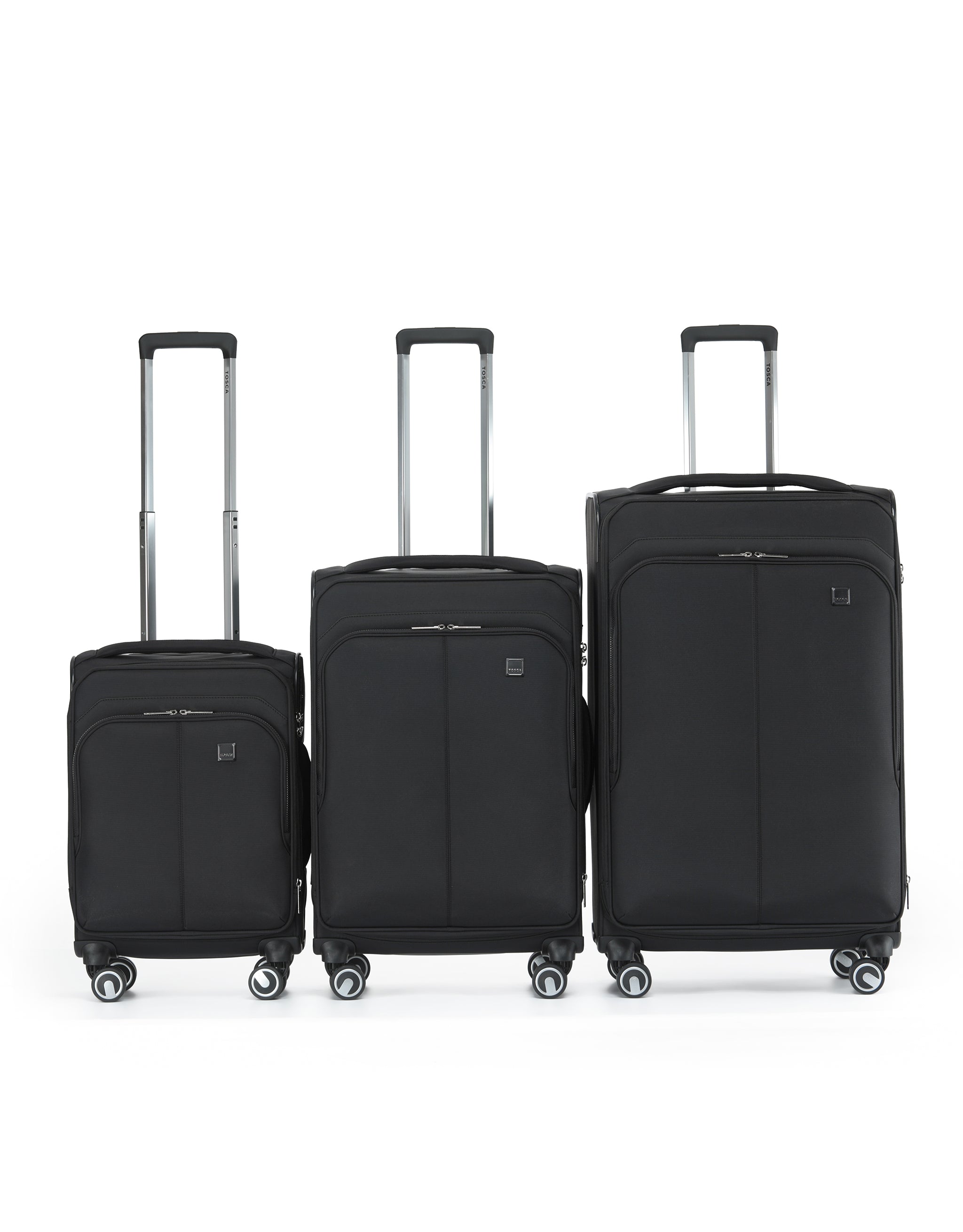 Tosca - TCA752-3A Grange set of 3 Suitcases (55-67-80cm) - Black