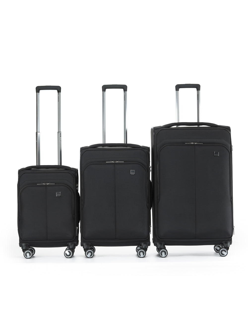 Tosca - TCA752-3A Grange Set of 3 Suitcases (55-67-80cm) - Black
