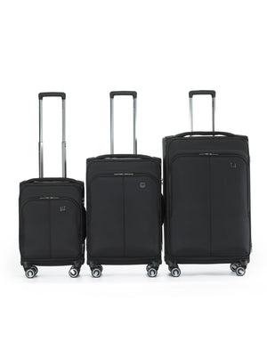Tosca - TCA752-3A Grange Set of 3 Suitcases (55-67-80cm) - Black