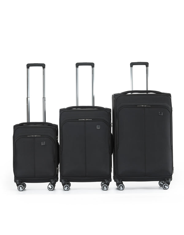 Tosca - TCA752-3A Grange Set of 3 Suitcases (55-67-80cm) - Black