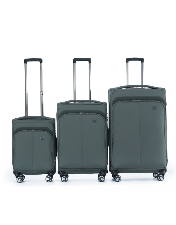 Tosca - TCA752-3B Grange Set of 3 Suitcases (55-67-80cm) - Cypress Green