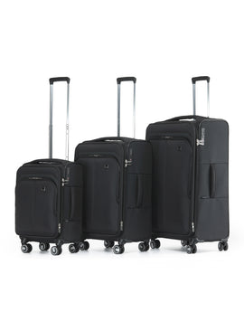 Tosca - TCA752-3A Grange set of 3 Suitcases (55-67-80cm) - Black - 0