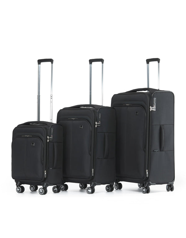 Tosca - TCA752-3A Grange Set of 3 Suitcases (55-67-80cm) - Black