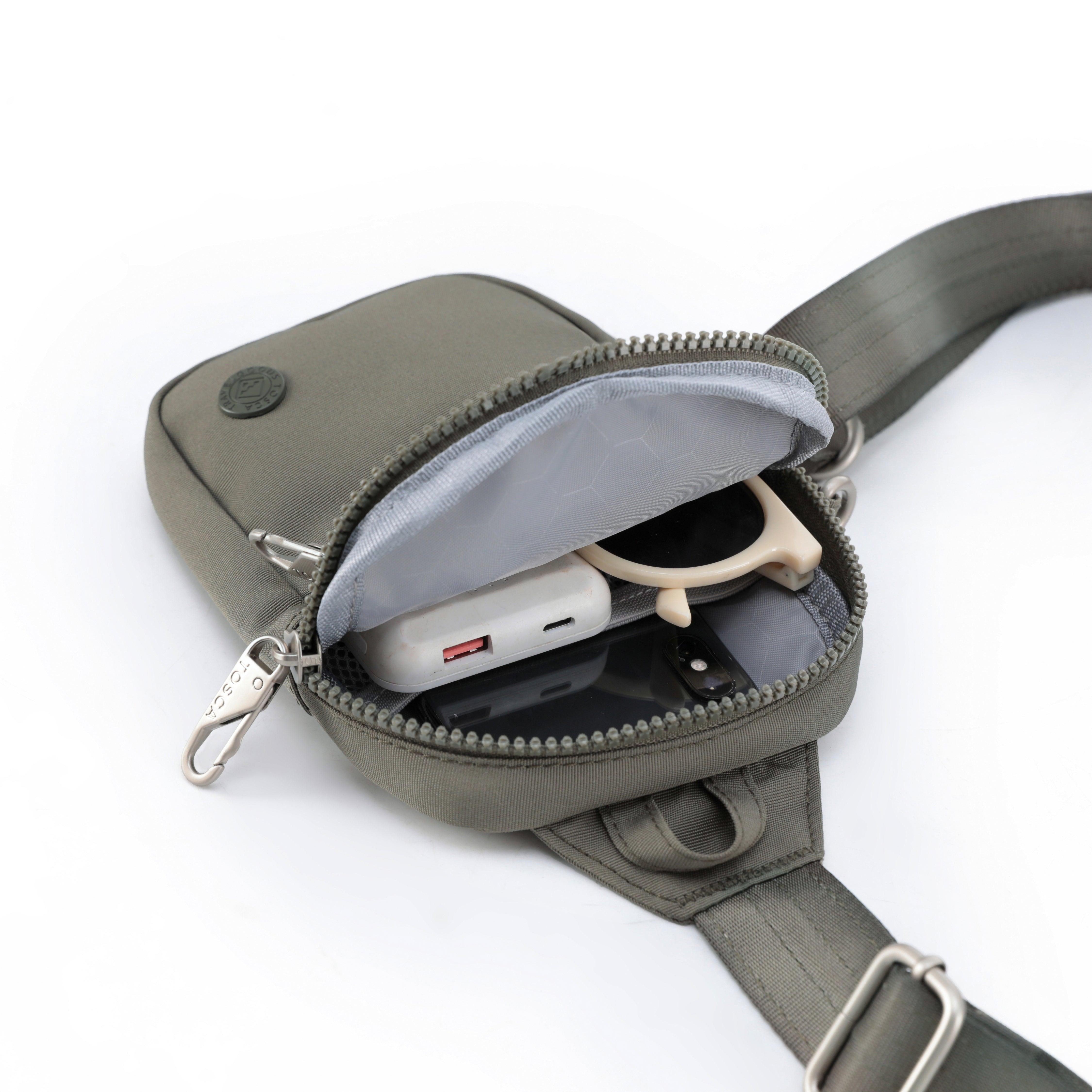 TOSCA - TCA991 Anti Theft small Sling bag - Khaki