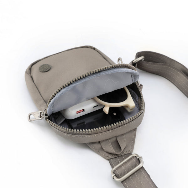 Tosca - TCA991 Anti Theft Small Sling Bag - Taupe