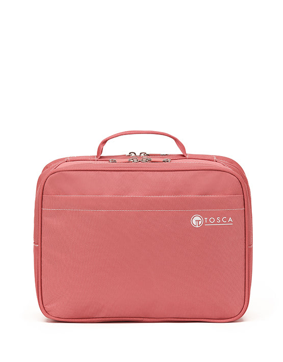 Tosca - TCA583 13in Travel orgainser toiletry bag - Peach Blossom