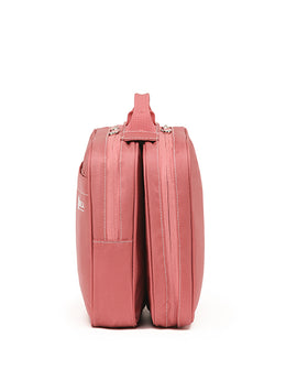 Tosca - TCA583 13in Travel orgainser toiletry bag - Peach Blossom - 0