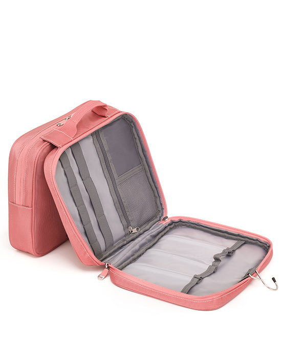 Tosca - TCA583 13in Travel orgainser toiletry bag - Peach Blossom