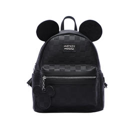 Disney - DIS383 Mickey Deluxe PU Backpack - Black