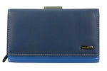 Franco Bonini - 2902 Med Flap wallet w zip around coin - Blue Multi