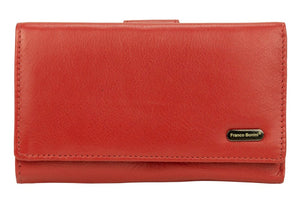 Franco Bonini - 2902 Med Flap Wallet W Zip Around Coin - Red