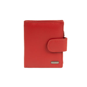 Franco Bonini - 2905 Small Tab Ladies Leather Wallet - Red