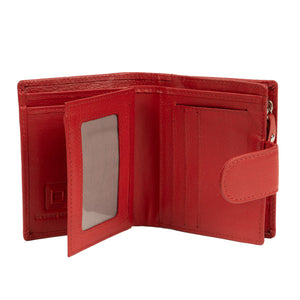 Franco Bonini - 2905 Small Tab Ladies Leather Wallet - Red