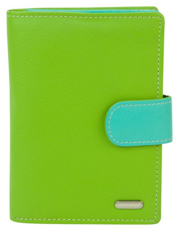 Franco Bonini - 2907 Ladies 22 Card Leather Wallet - Pastel Multi