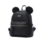 Disney - DIS383 Mickey Deluxe PU Backpack - Black