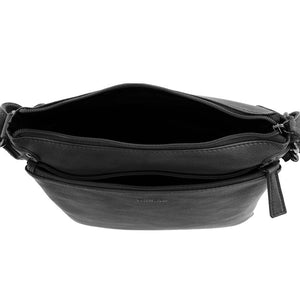 Milleni - NL4158 Leather Crossbody Bag - Black
