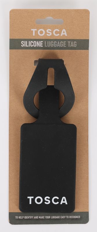 Tosca - TCA065-A Silicone Luggage Tag - Black