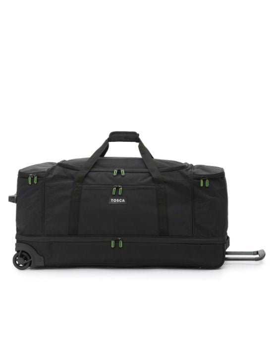 Tosca - TCA798TWJ-A 85cm Wheeled Split Compartment Duffle - Black/Grey/Lime