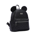 Disney - DIS383 Mickey Deluxe PU Backpack - Black