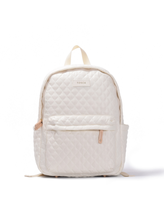 Tosca - MET981 Metro Fashion Quilted15in Laptop backpack - Mushroom