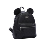 Disney - DIS383 Mickey Deluxe PU Backpack - Black