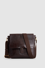 Colorado - 13809 Soft Leather Flap sidebag - Brown