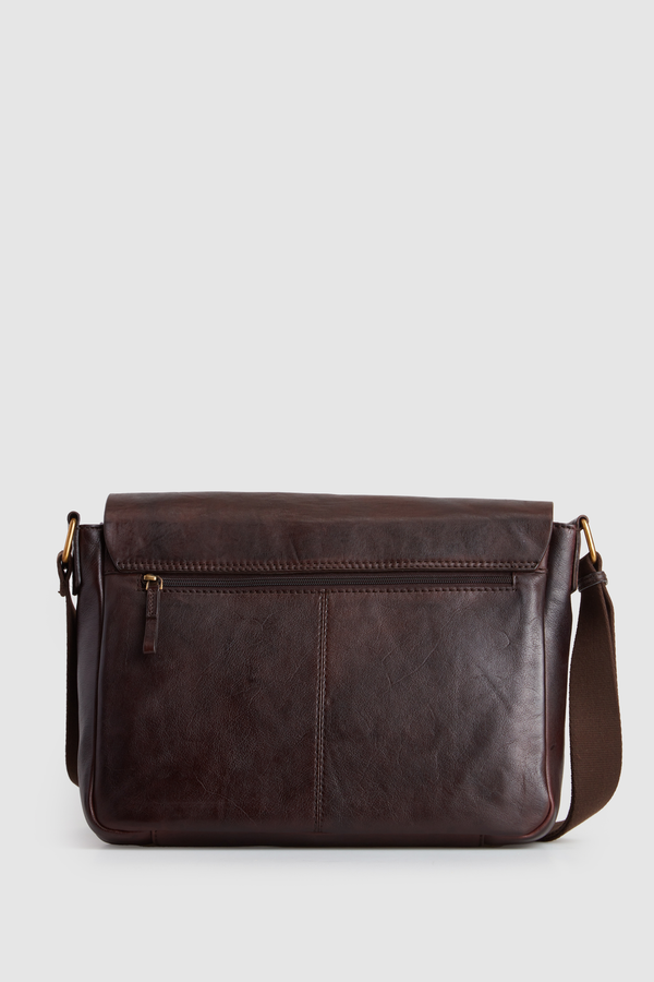 Colorado - 13876 Soft Messenger Leather 15in computer - Brown