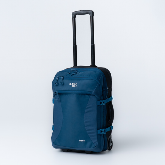 Black Wolf - Karijini 45+10L backpack on Wheels - Gibraltar Sea